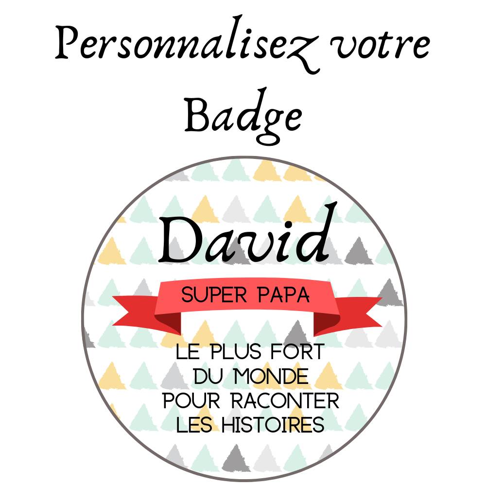 Personnalisez Votre Badge Epingle Ou Aimante Prenom Texte Et Deco