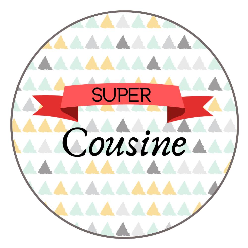 Badge Super Cousine Badge Epingle Ou Aimant Famille