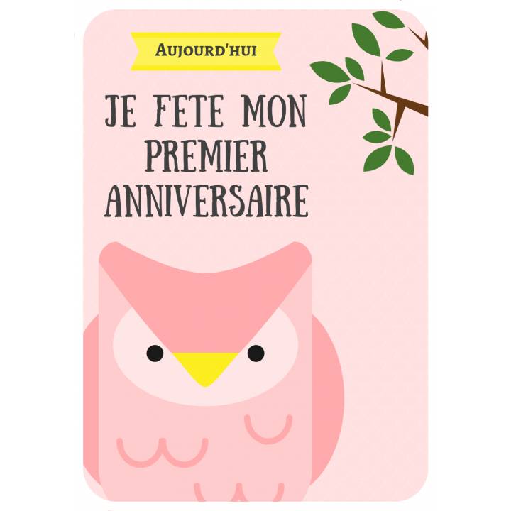 Carte Etape Premier Anniversaire Immortaliser Les Exploits De Bebe