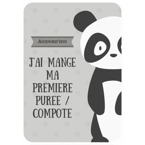 Carte Etape Premiere Puree Pour Immortaliser Les Exploits De Bebe